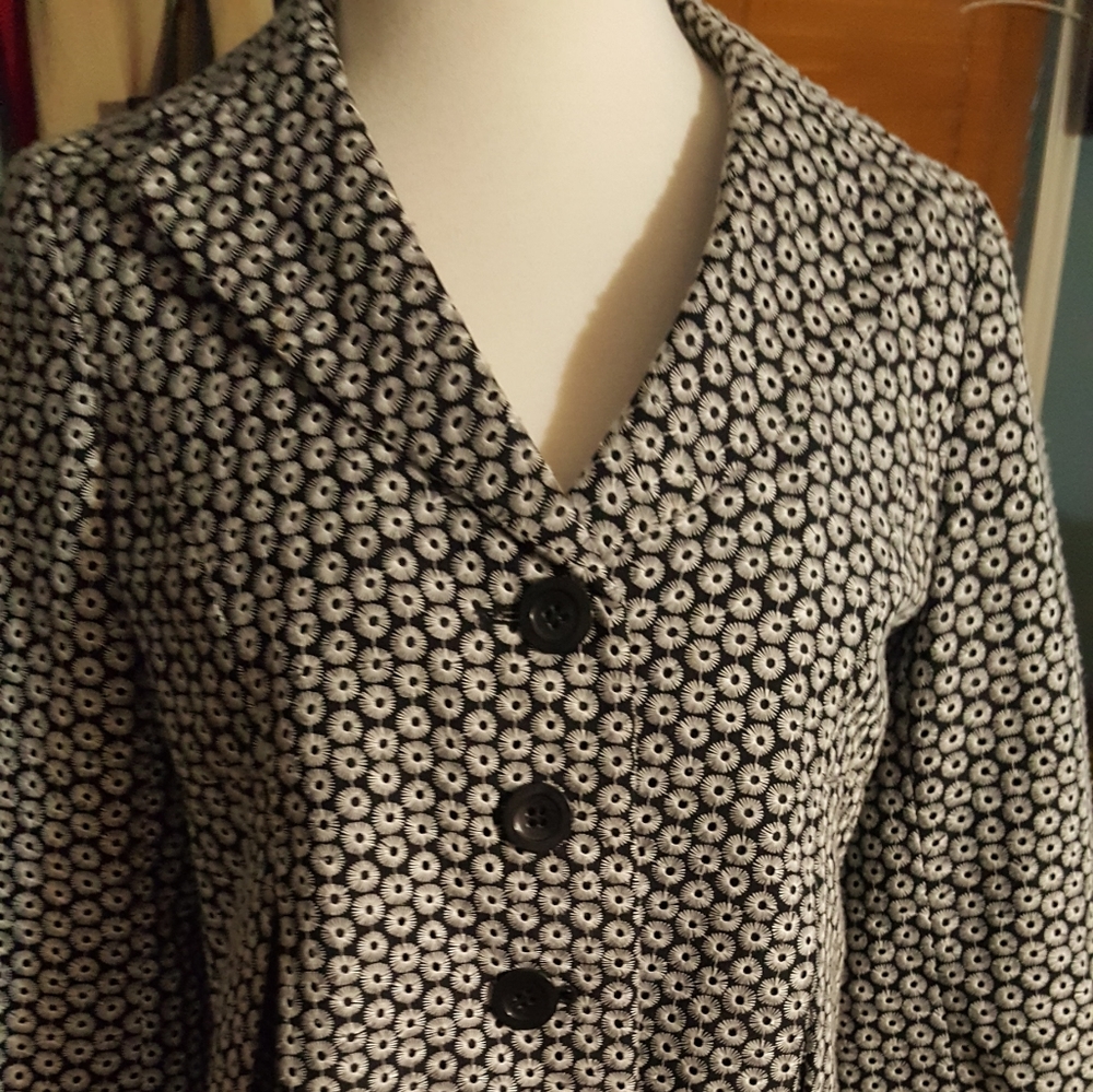 Beautiful black and white jacket